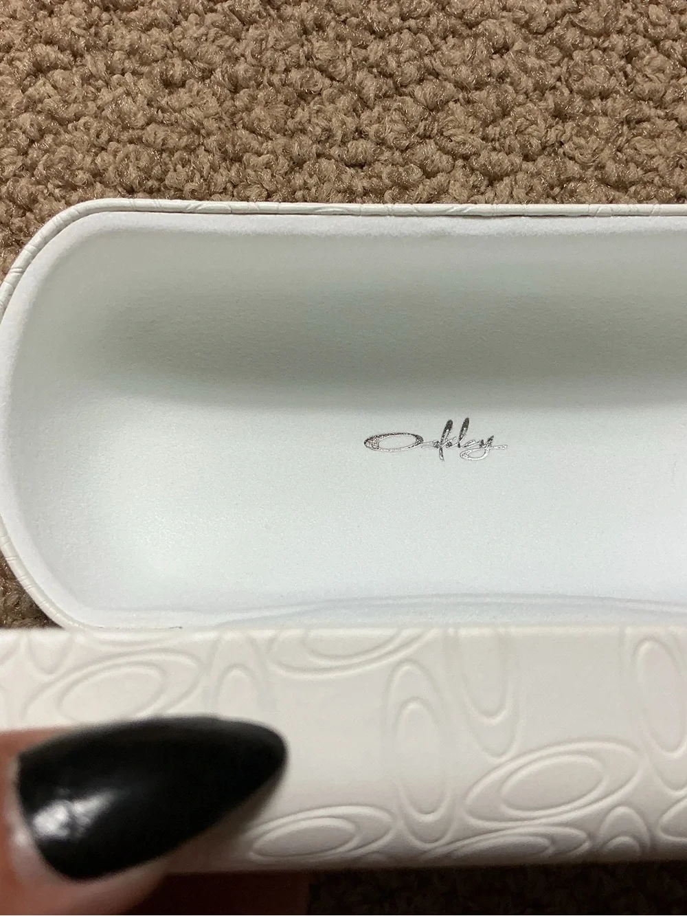 Oakley White Clamshell Sunglasses Case